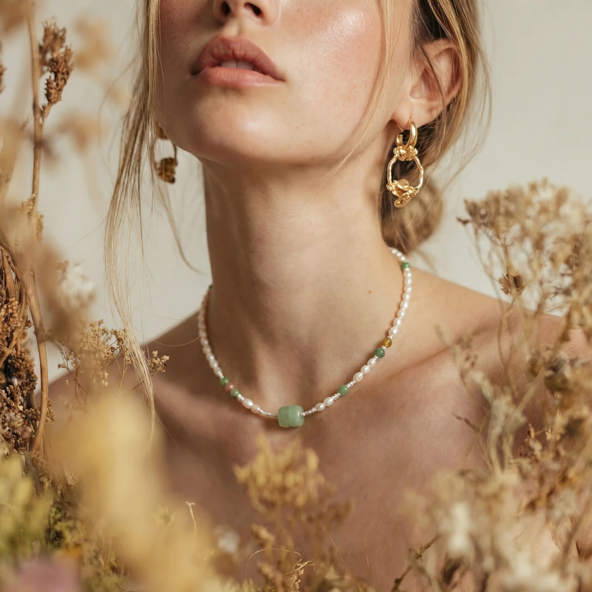 Jade Garden Pearl Necklace | 3EyeJewEls