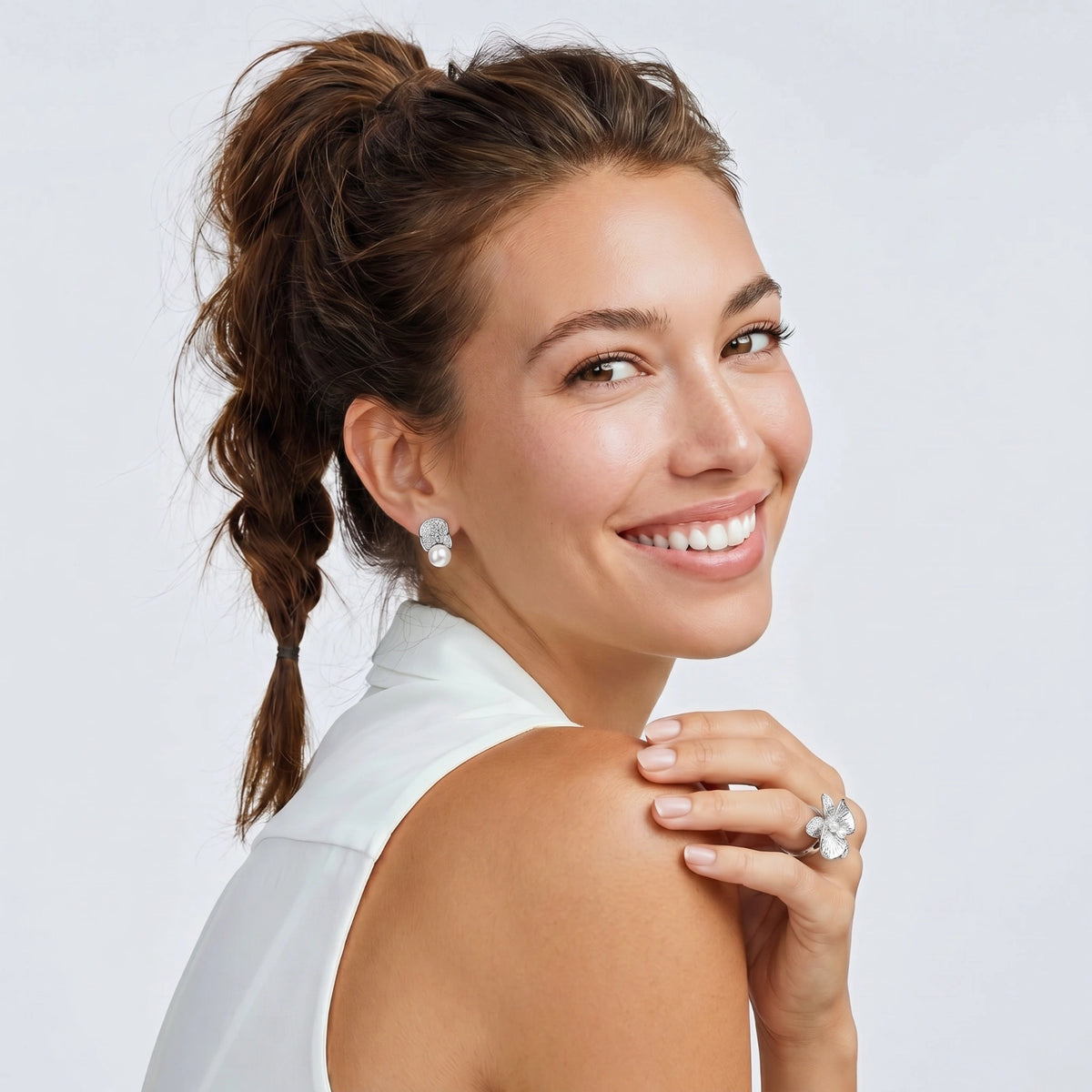 Pearl Orchid Ring | 3EyeJewEls