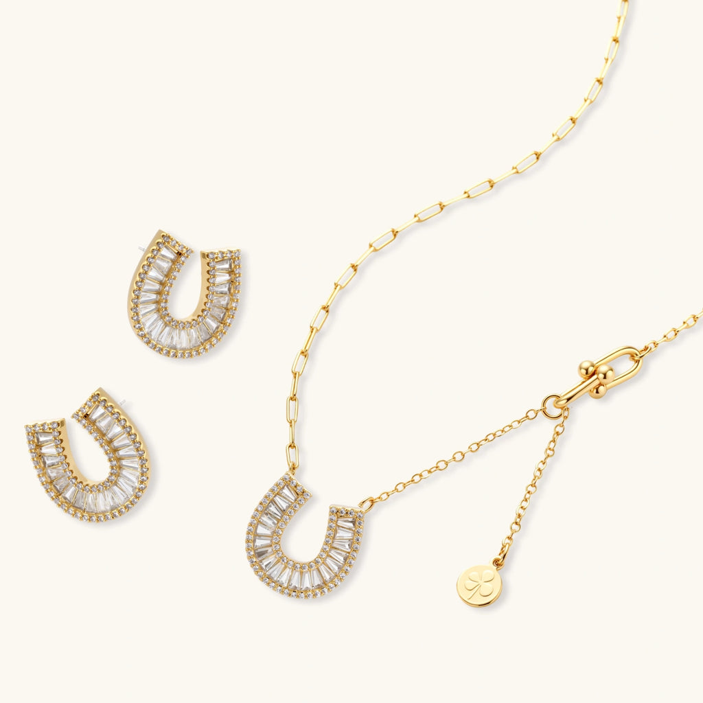 Lucky Horseshoe Crystal Set