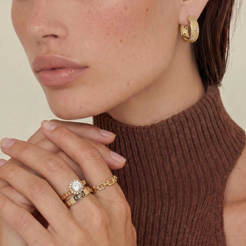 Golden Hour Chain Ring Set | 3EyeJewEls