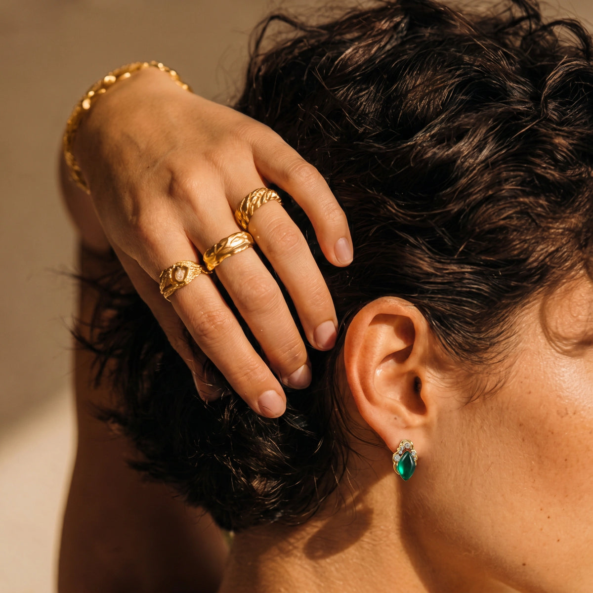 Emerald Mystique Studs | 3EyeJewEls
