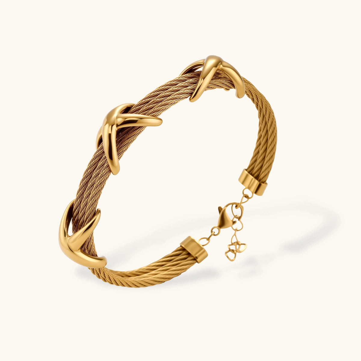 Cross Knot Cable Bracelet | 3EyeJewEls