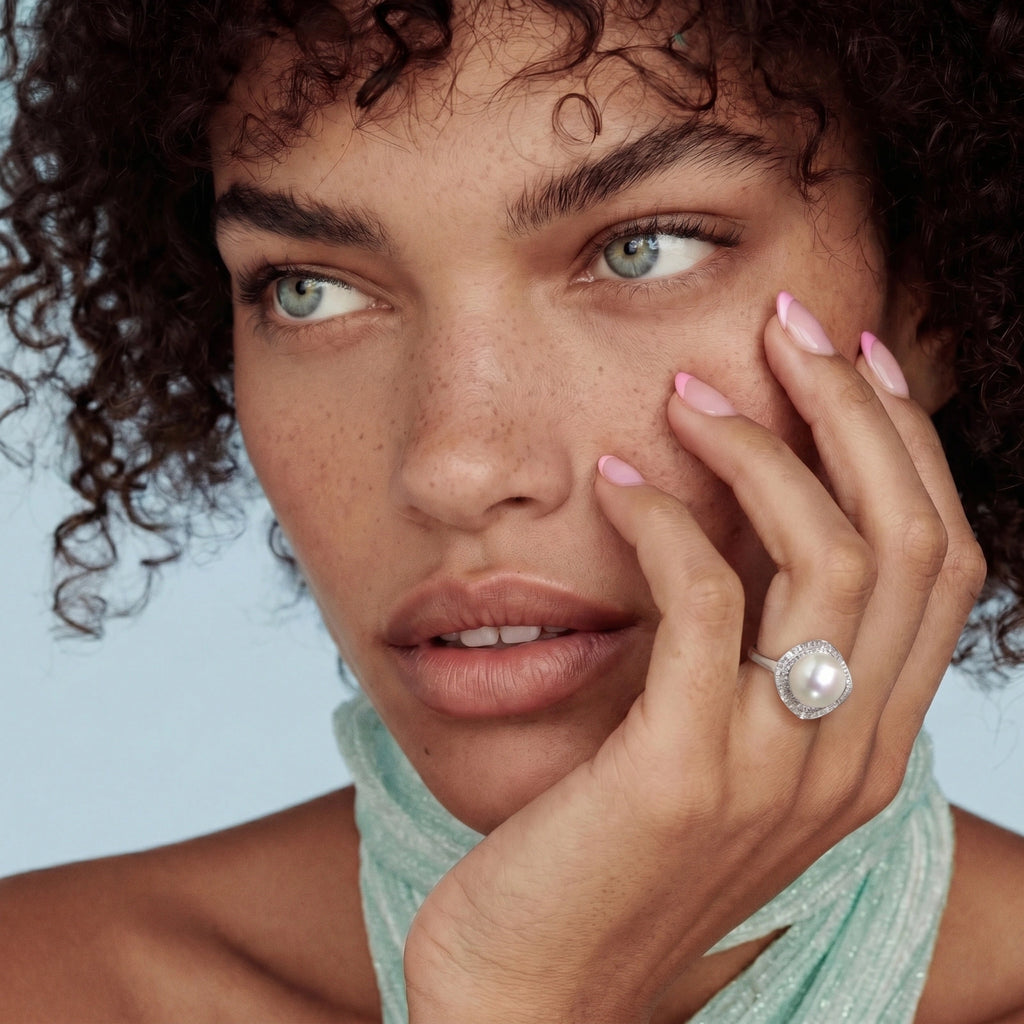 Pearl Halo Dreams Ring | 3EyeJewEls