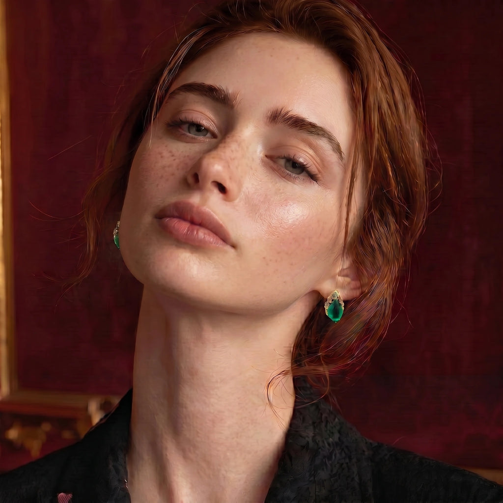 Emerald Mystique Studs | 3EyeJewEls
