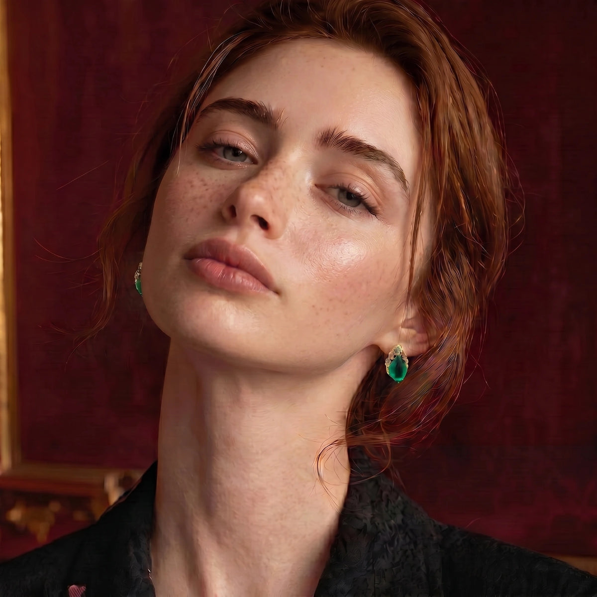Emerald Mystique Studs | 3EyeJewEls