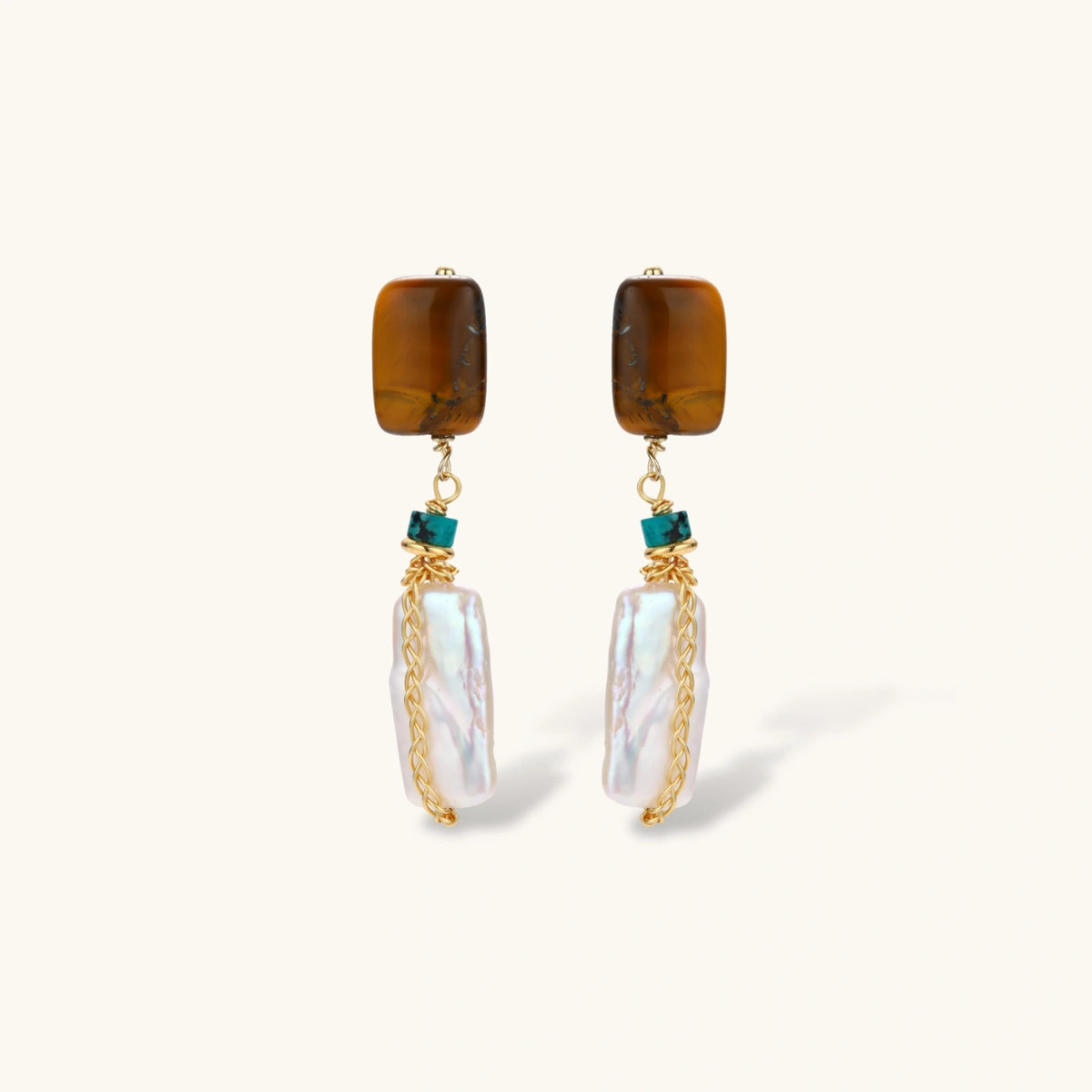 Amber Baroque Pearl Drops | 3EyeJewEls