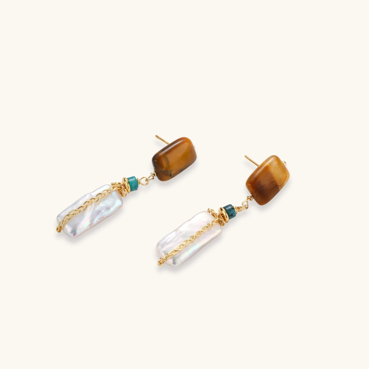 Amber Baroque Pearl Drops | 3EyeJewEls