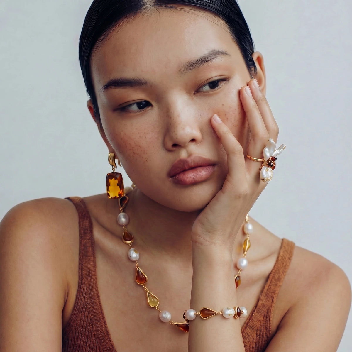 Honey Baroque Necklace | 3EyeJewEls