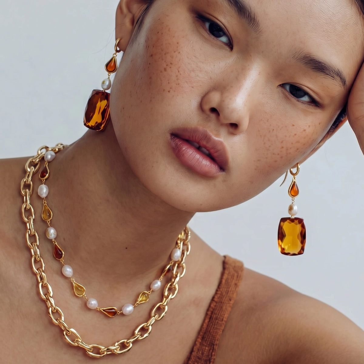 Honey Baroque Necklace | 3EyeJewEls