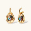 Shell Mosaic Convertible Hoops | 3EyeJewEls