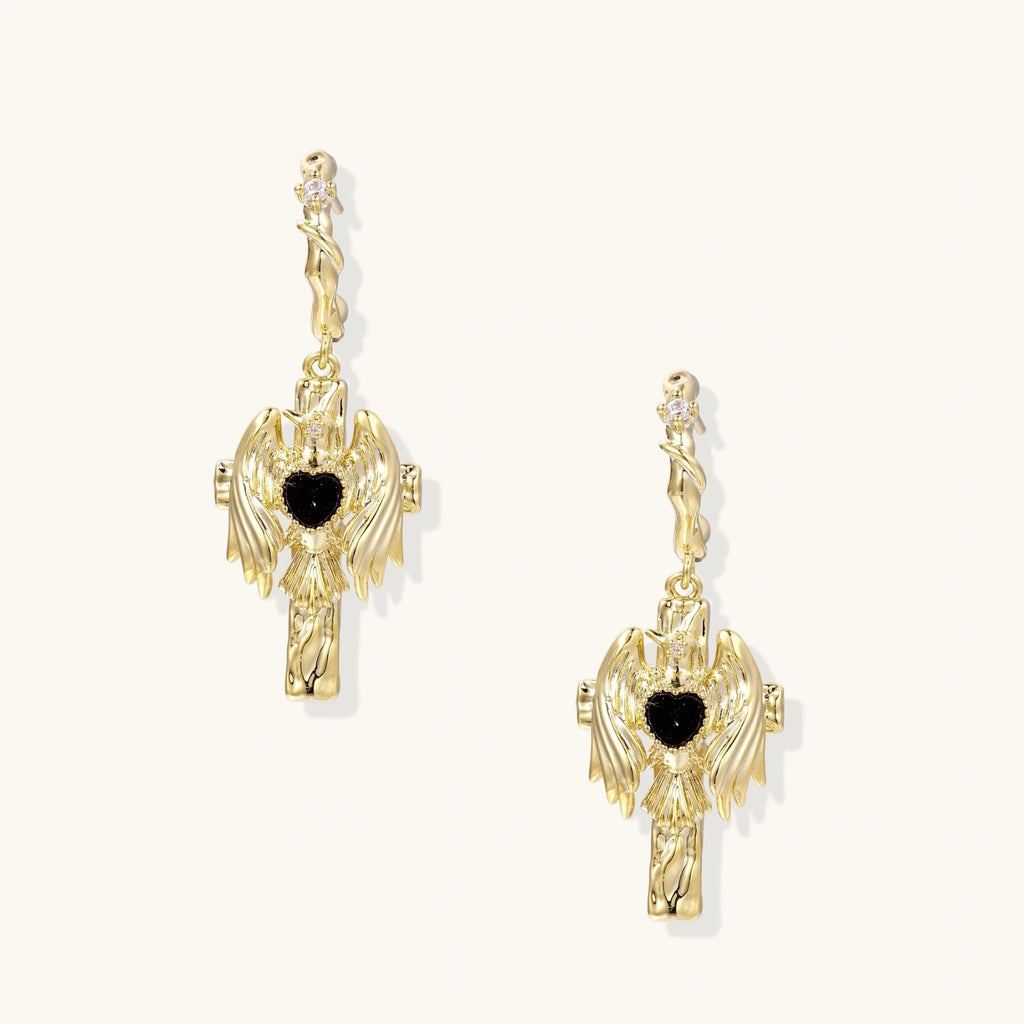 Angel Wings Drop Earrings | 3EyeJewEls