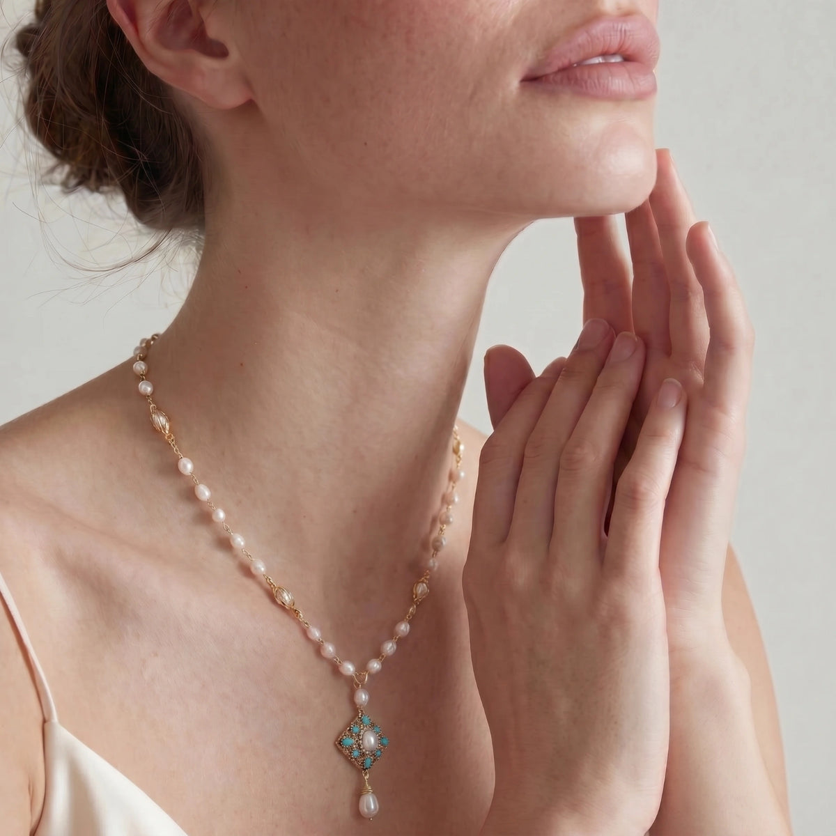 Celestial Pearl Drop Necklace | 3EyeJewEls
