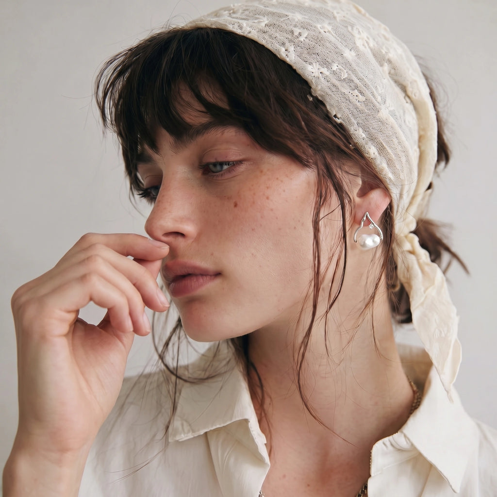 Pearl Teardrop Earrings | 3EyeJewEls