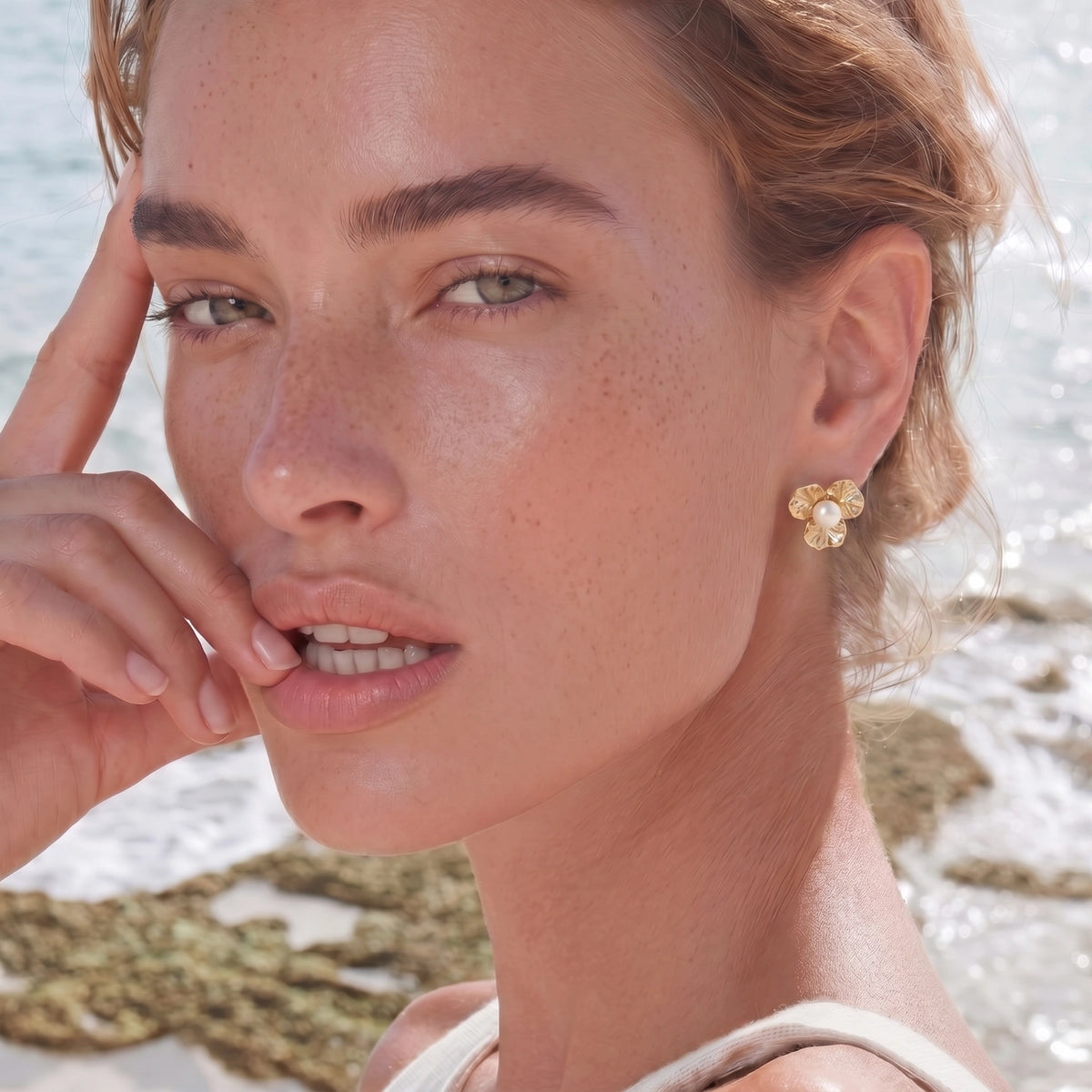 Bloom Pearl Studs | 3EyeJewEls