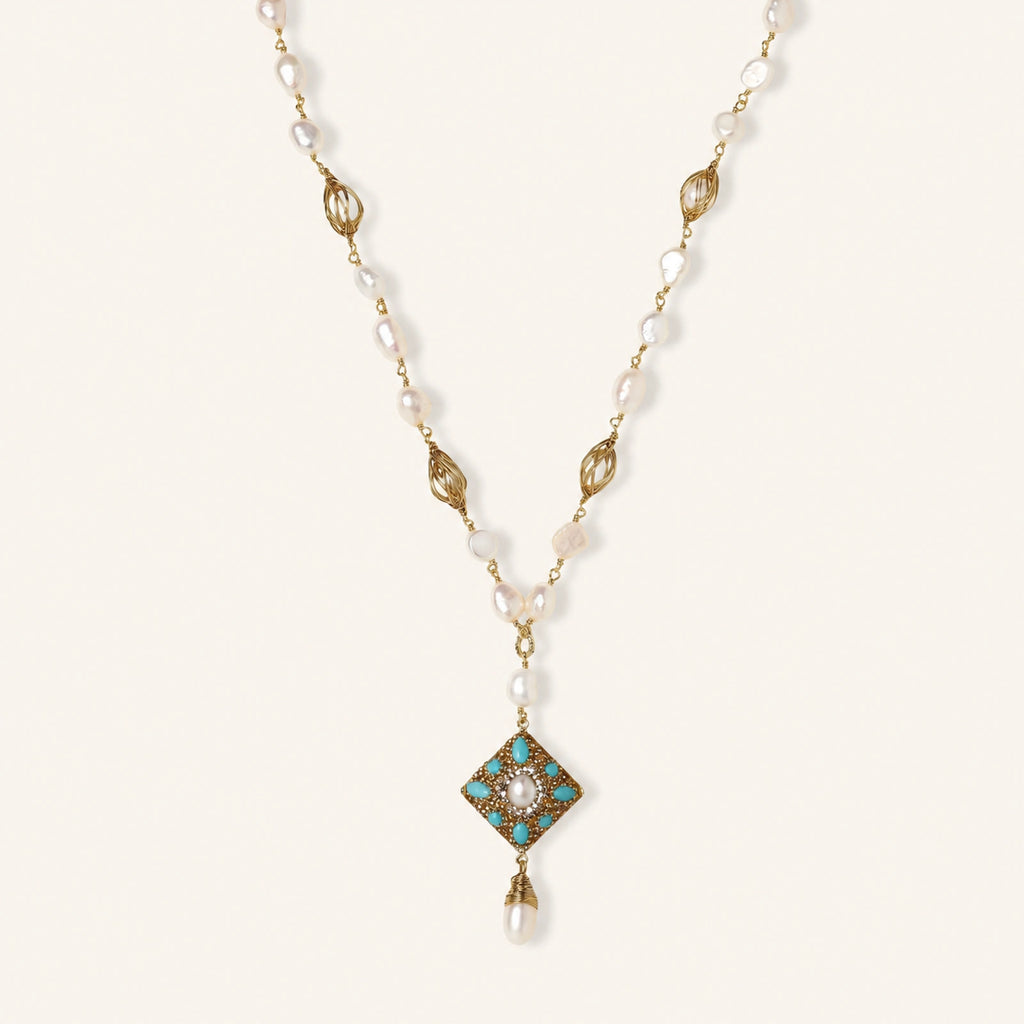 Celestial Pearl Drop Necklace | 3EyeJewEls