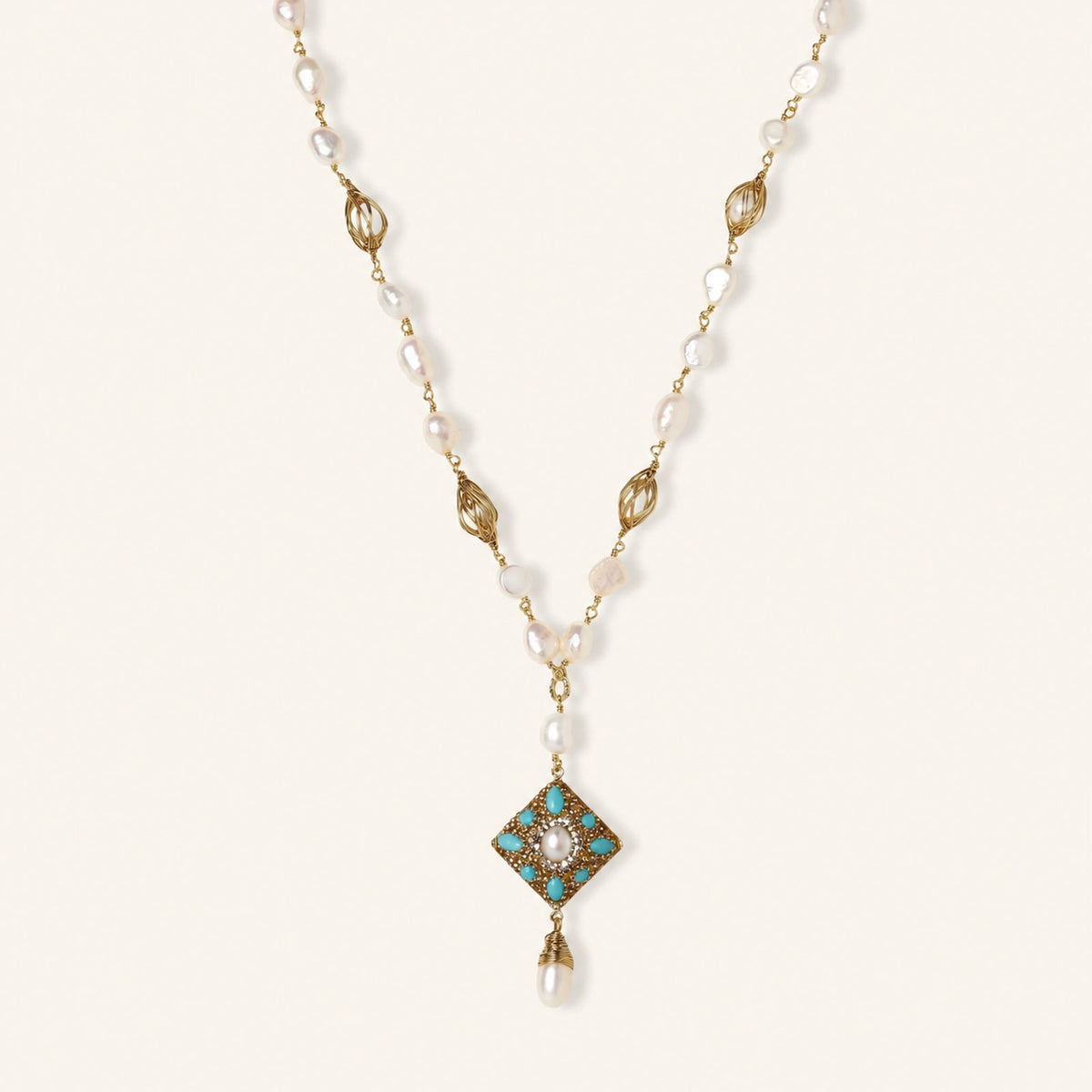 Celestial Pearl Drop Necklace | 3EyeJewEls