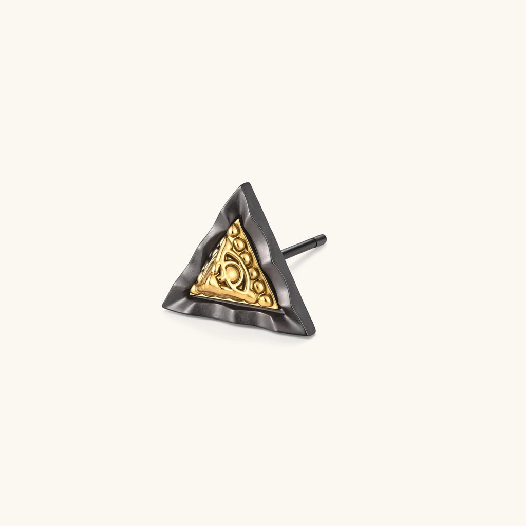 Pyramid Stud Earring | 3EyeJewEls