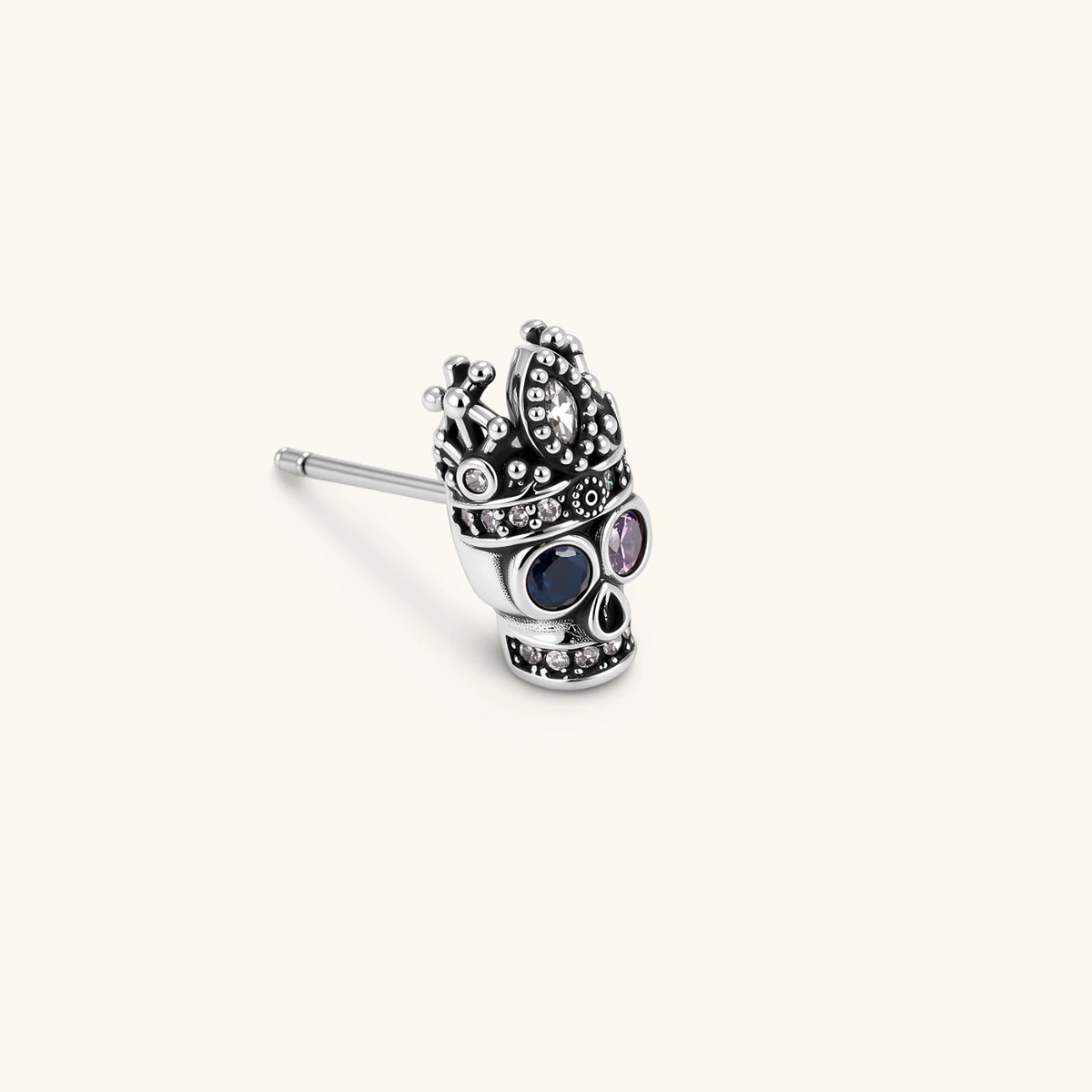 Crowned Skull Stud | 3EyeJewEls