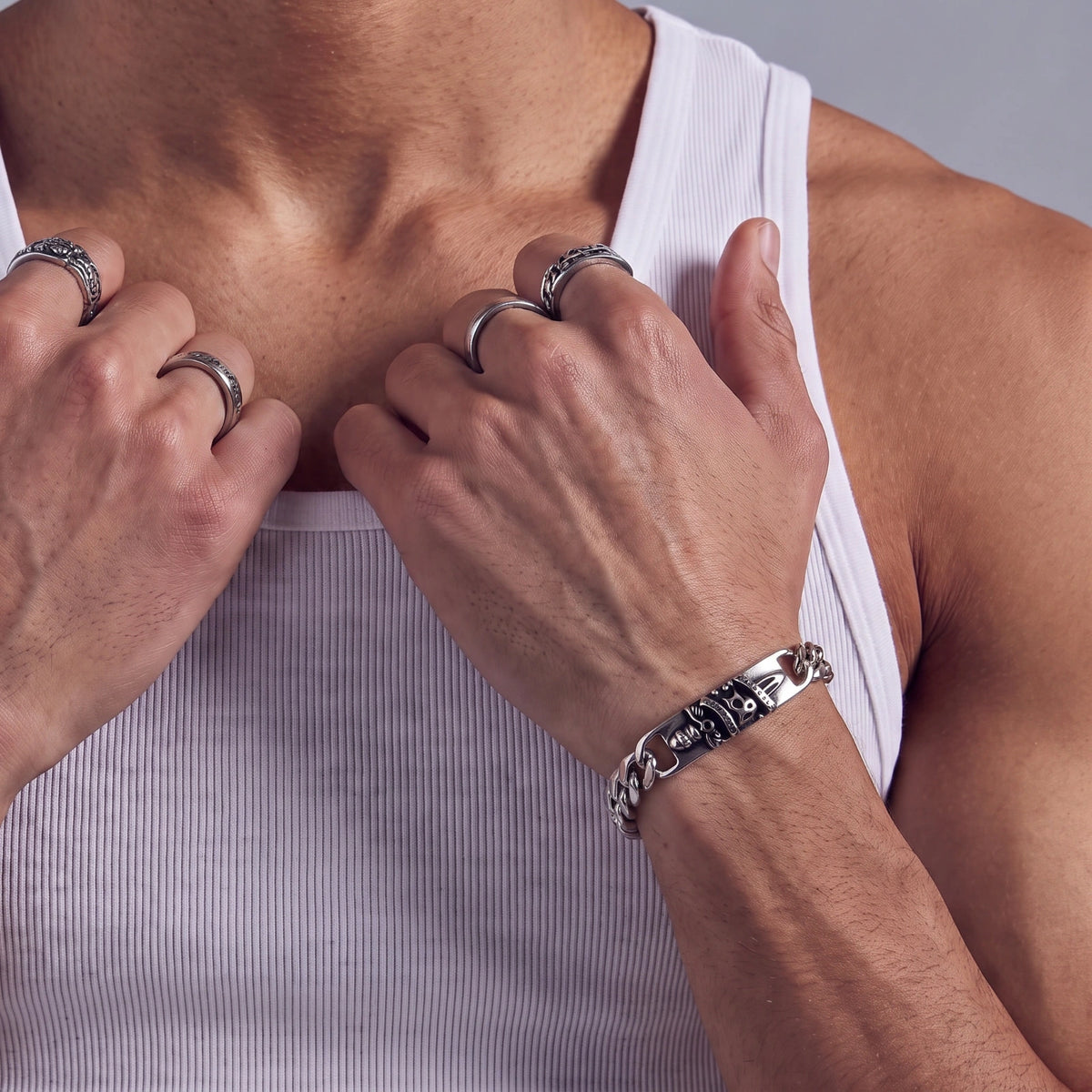 Skull Crown Chain Bracelet | 3EyeJewEls