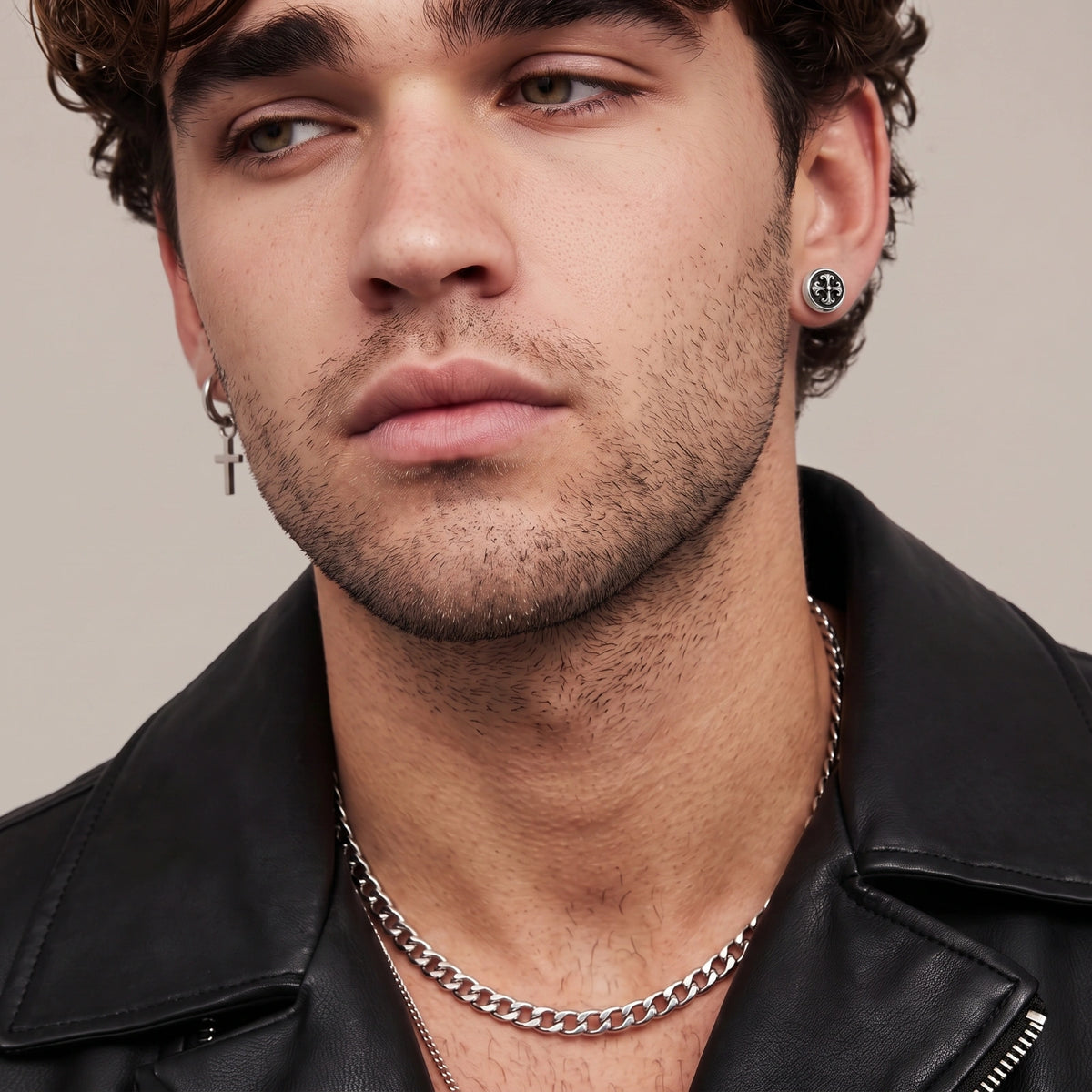 Fleur Cross Stud | 3EyeJewEls
