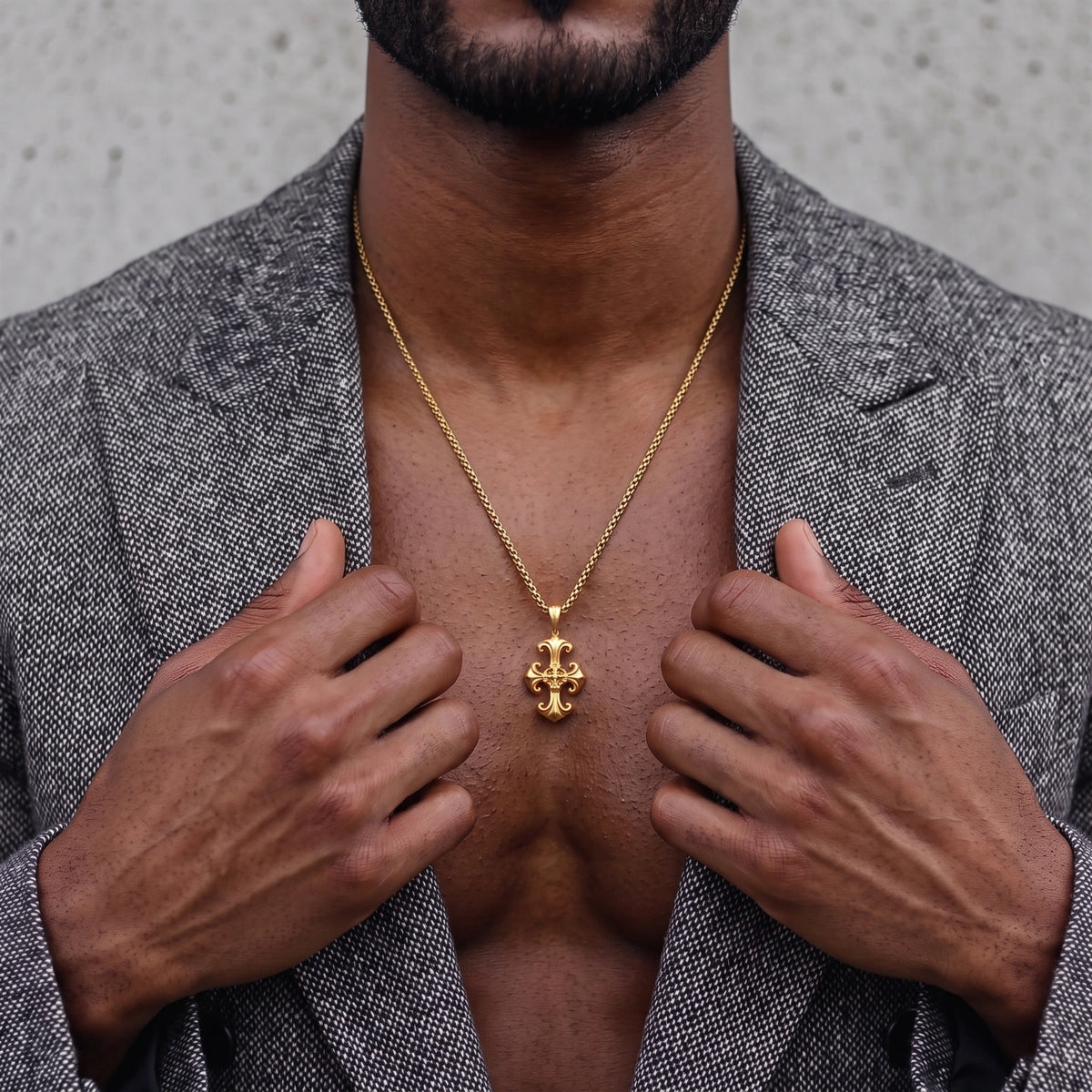 Fleur Cross Pendant | 3EyeJewEls