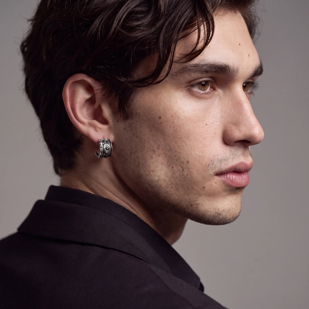 Baroque Hoop Stud | 3EyeJewEls