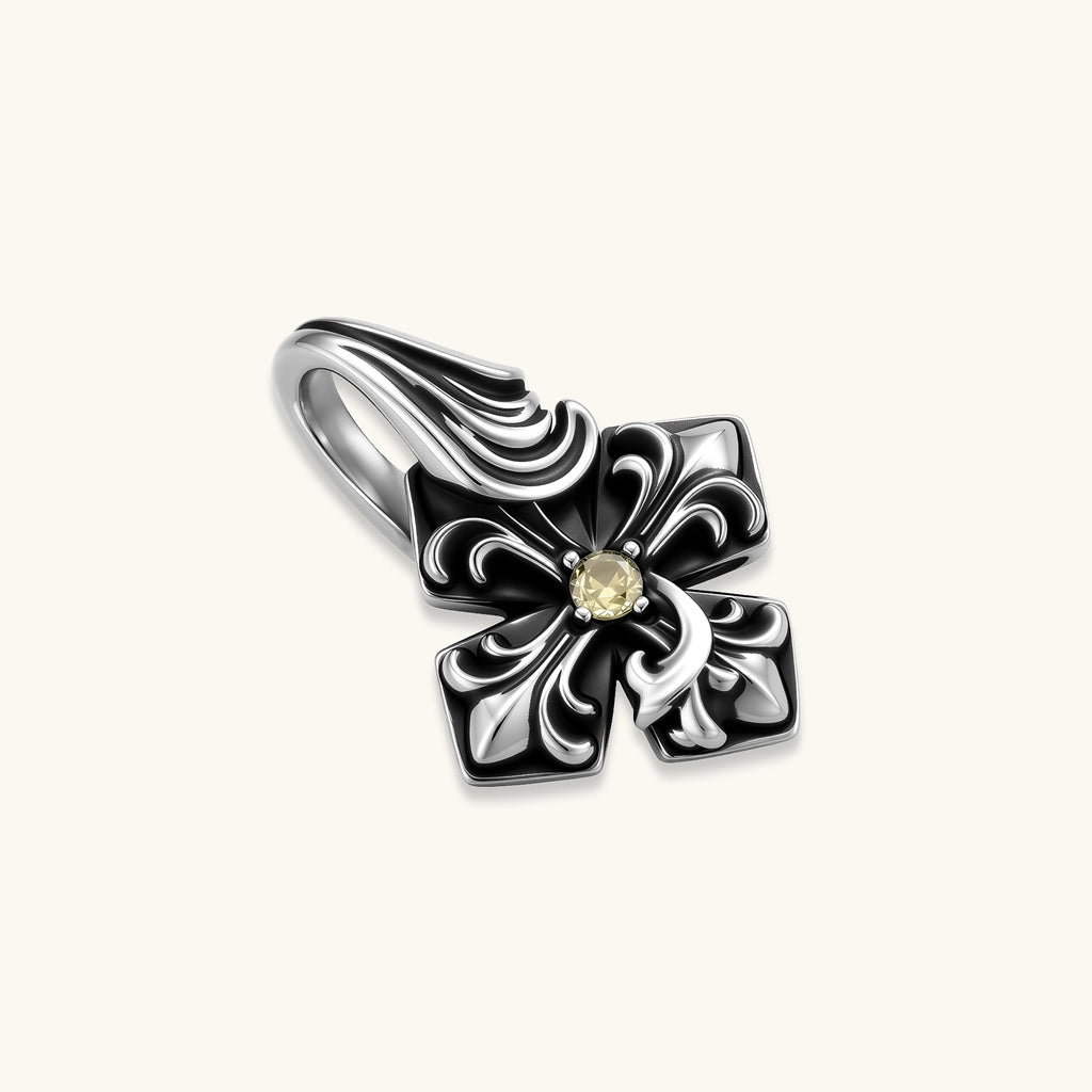 Fleur Noir Pendant | 3EyeJewEls