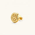 Baroque Coin Stud Earrings | 3EyeJewEls