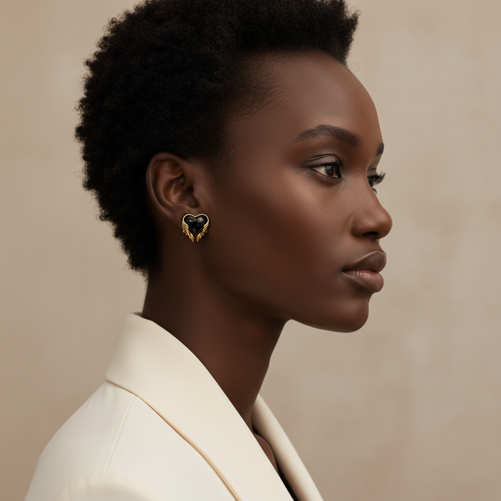 Angel Heart Studs Lifestyle