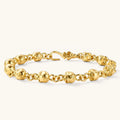 Golden Rolo Skull Link Bracelet | 3EyeJewEls