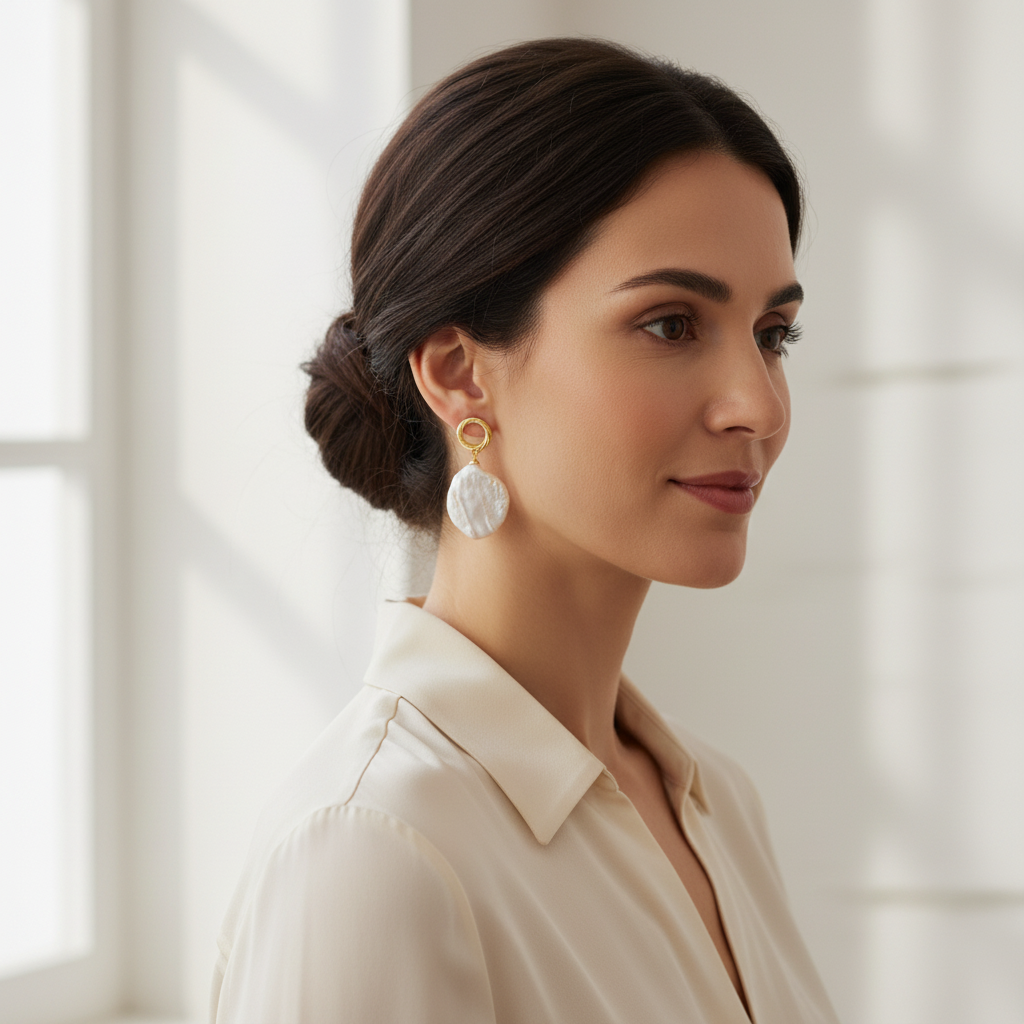 Pearl Glow Drop Earrings